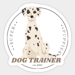 Dog Trainer Dalmatian Sticker